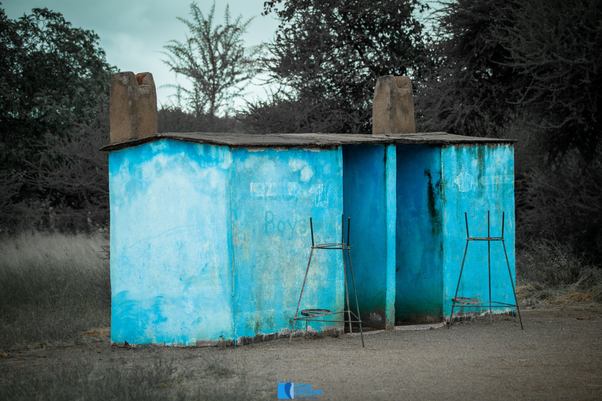 Existing sanitation block at Seboza Primary School